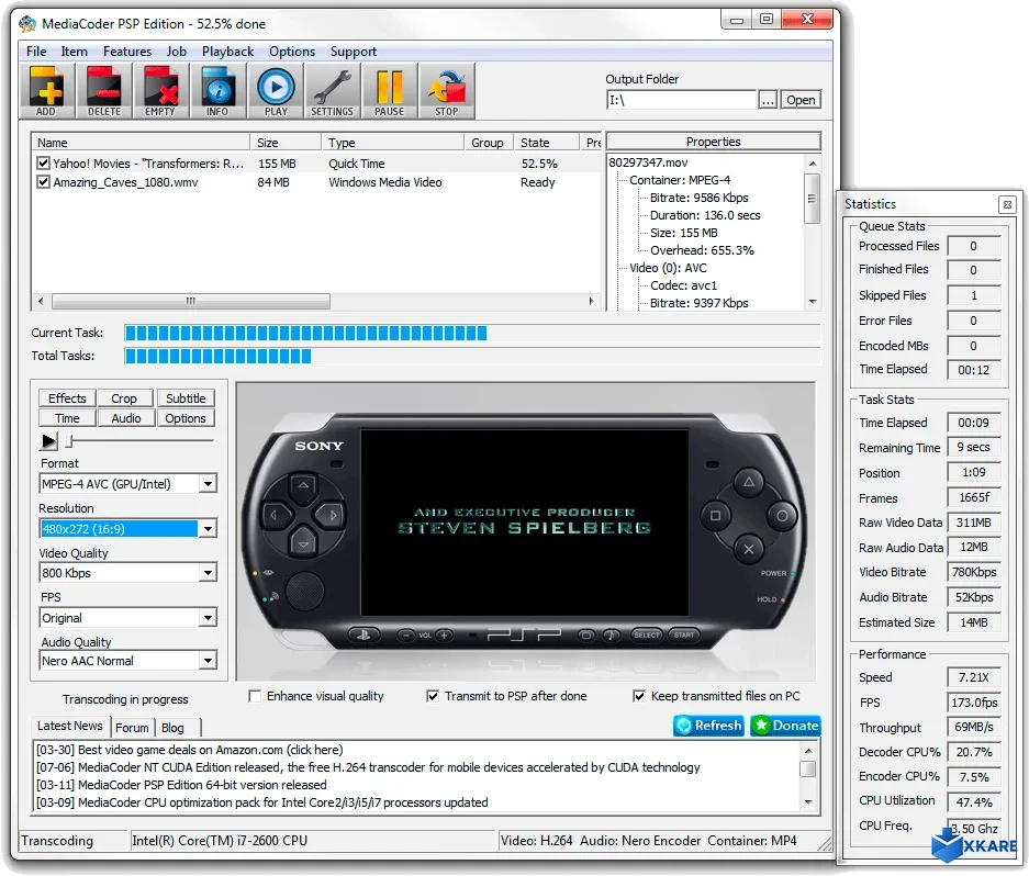 MediaCoder PSP
