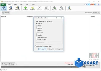 Express Burn CD and DVD Burner Free