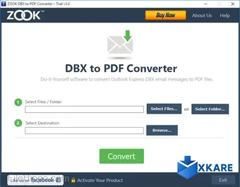 ZOOK DBX to PDF Converter