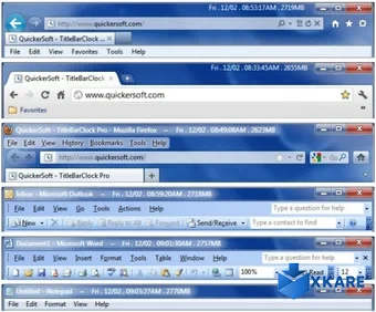 TitleBarClock