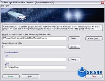 USB AutoRun Creator
