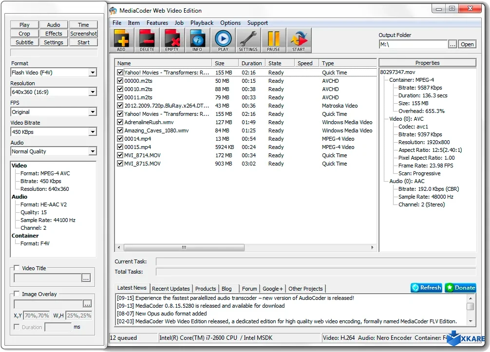 MediaCoder Web Video