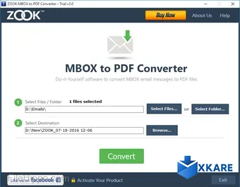 ZOOK MBOX to PDF Converter