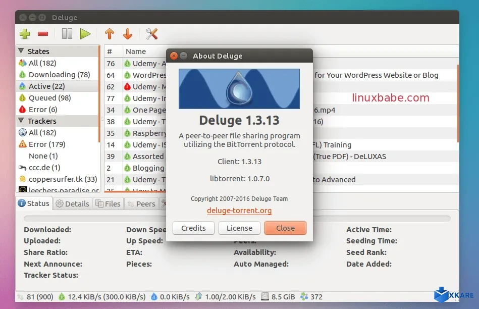 Deluge BitTorrent Client