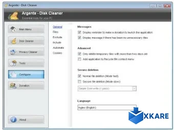 Argente - Disk Cleaner