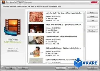 Free Video to MP3 WMA Converter