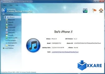 Backuptrans iTunes Backup Extractor
