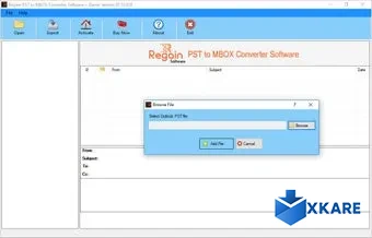Regain PST to MBOX Converter