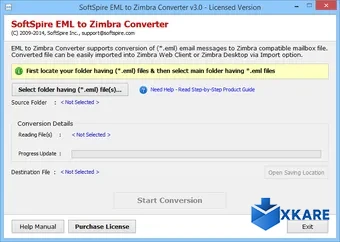 SoftSpire EML to Zimbra Converter