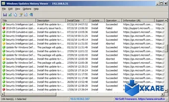 Windows Updates History Viewer