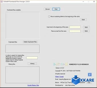 DottedH Numbered Files Arranger