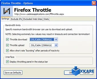 Firefox Throttle