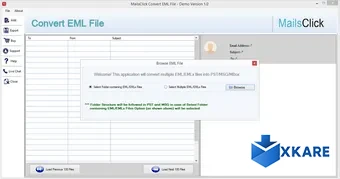 MailsClick Convert EML File