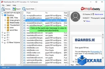 MailsDaddy EML to PST Converter