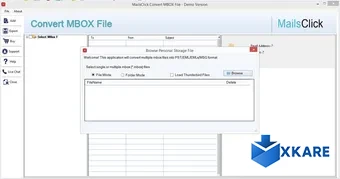 MailsClick Convert MBOX File