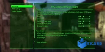 FOV Slider and Player Height