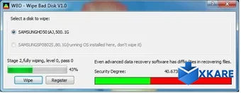 Wipe Bad Disk