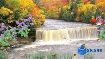 Autumn Waterfall