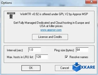 WinMTR