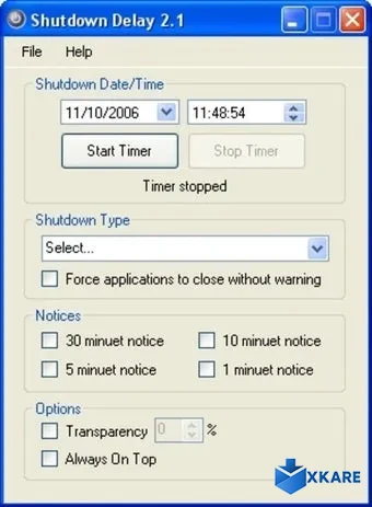 Shutdown Delay
