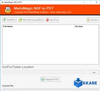 MailsMagic NSF to PST