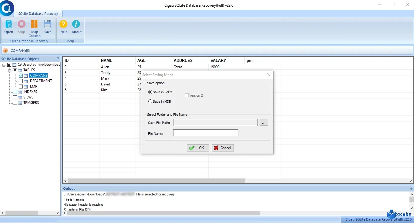 SQLite Database Recovery