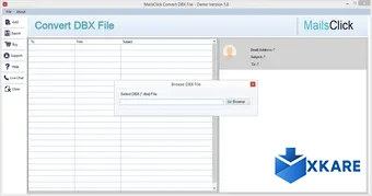 MailsClick Convert DBX File