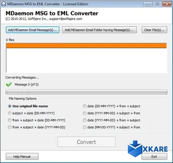 MDaemon MSG to EML Converter