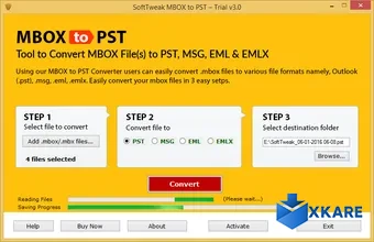 SoftTweak MBOX to PST