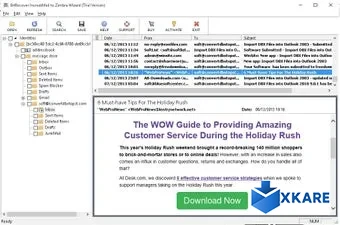 Incredimail to Zimbra Wizard