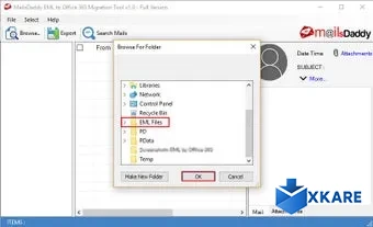 MailsDaddy EML to Office 365 Migration