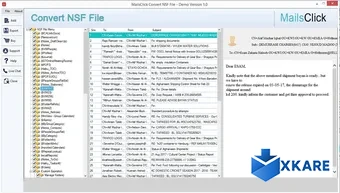 MailsClick Convert NSF File