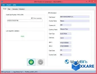 BINfinder and Credit Card Generator