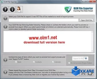 OLM File Exporter for OLM to PST