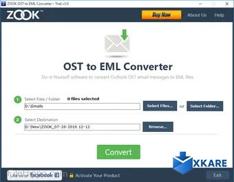 ZOOK OST to EML Converter