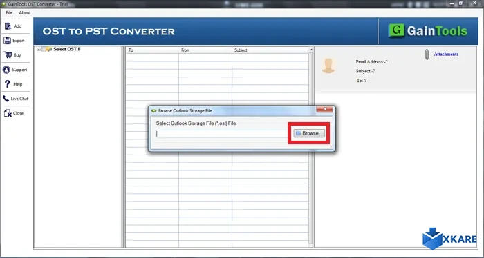 GainTools OST to PST Converter