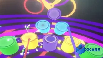 Neon Music Drums