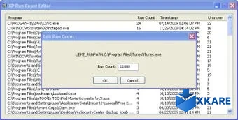 XP Run Count Editor