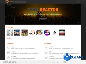 Tone Reactor - Sound sharing platform