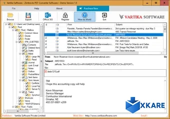 Vartika Zimbra to PST Converter