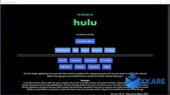 an interface to hulu