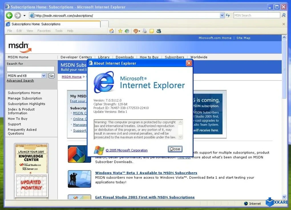 Internet Explorer Windows 7 64