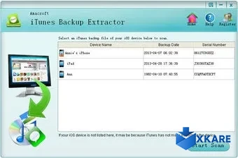 Amacsoft iTunes Backup Extractor