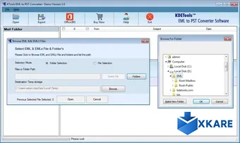 Kdetools EML to PST Converter