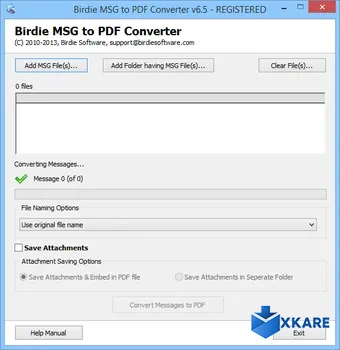 Birdie MSG to PDF Converter