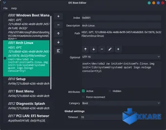 EFI Boot Editor