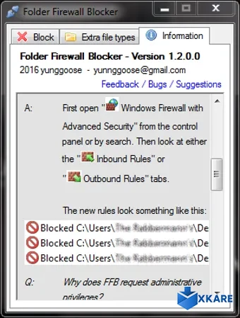 Folder Firewall Blocker