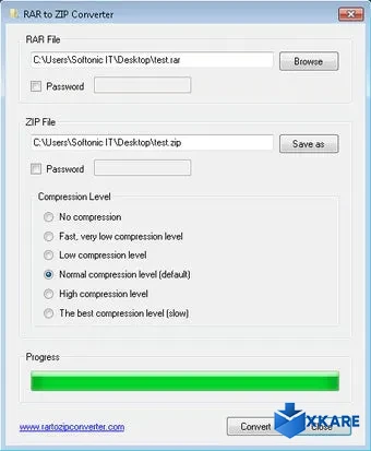 RAR to ZIP Converter