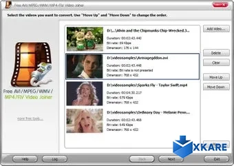 Free AVI MP4 WMV MPEG Video Joiner