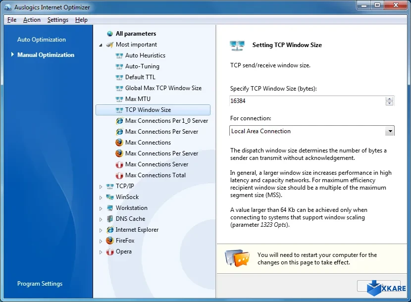 Auslogics Internet Optimizer